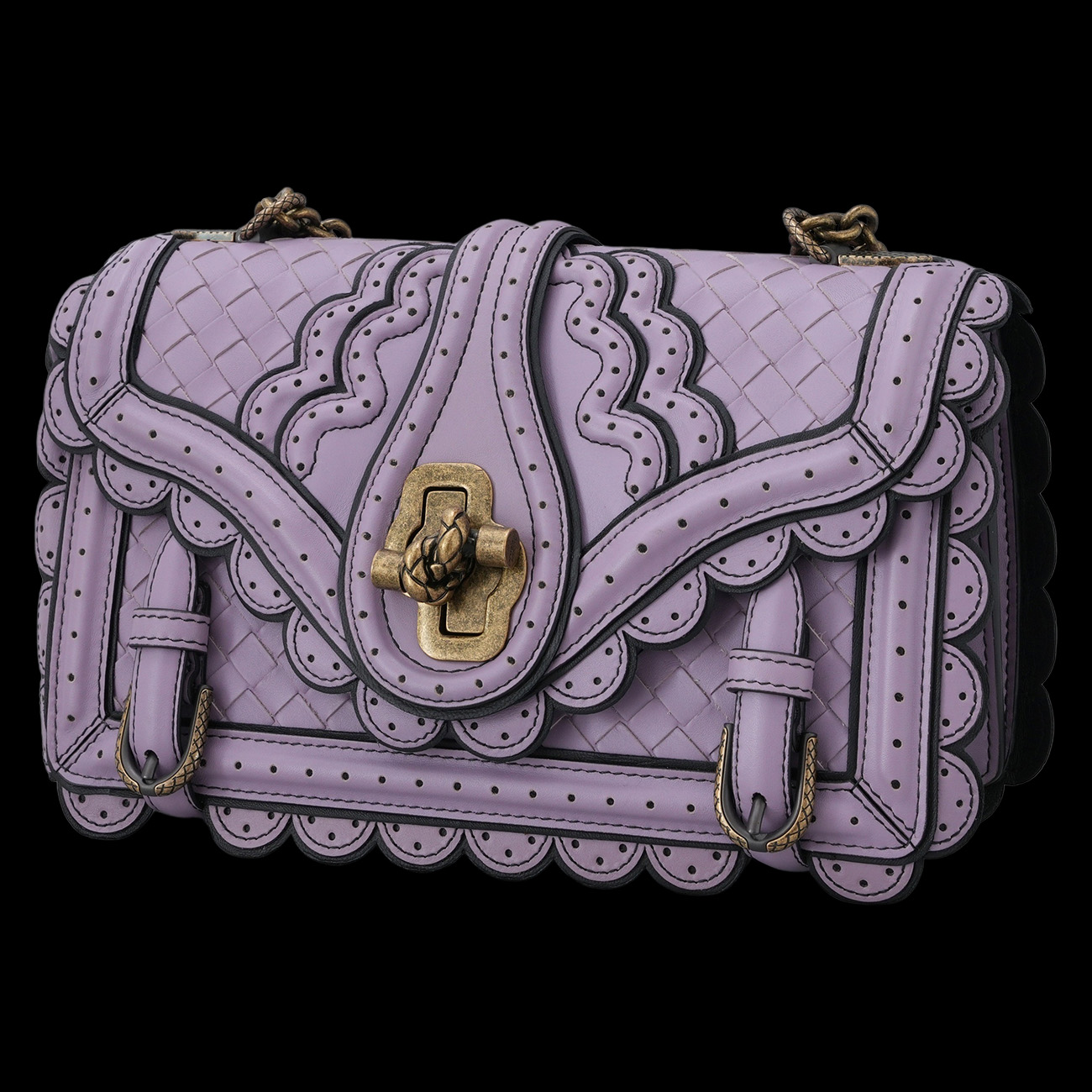 BOTTEGA VENETA(USED)보테가베네타 시티 놋 체인 숄더백